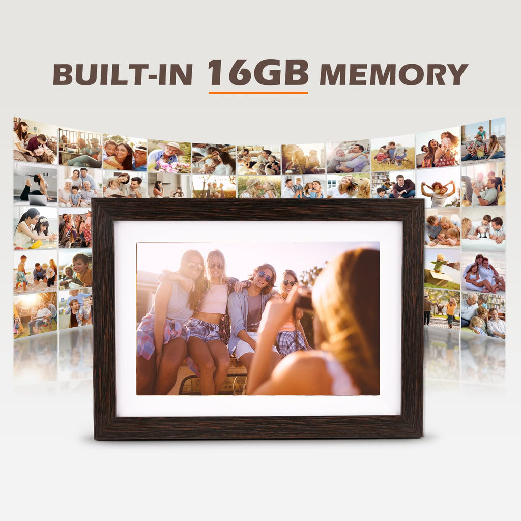 10.1" WiFi Digital Picture Frame, Smart Cloud, Frameo App