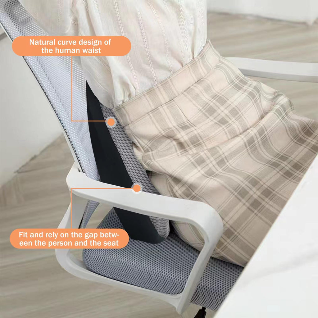 Super Comfy Lumbar Support Pillow, Car Seat Back Support Pillow for Driving