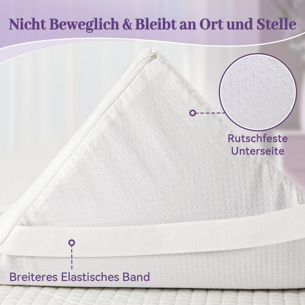 3 Inch Gel Memory Foam Mattress Topper Full Size, Ventilated High Density Pad for Back Pain, Bed Topper with