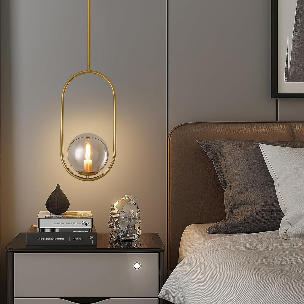 Modern Pendant Lighting Gold Hanging Light Fixture for Sloped Ceiling,Brass Pendant Lighting Fixture Pendant