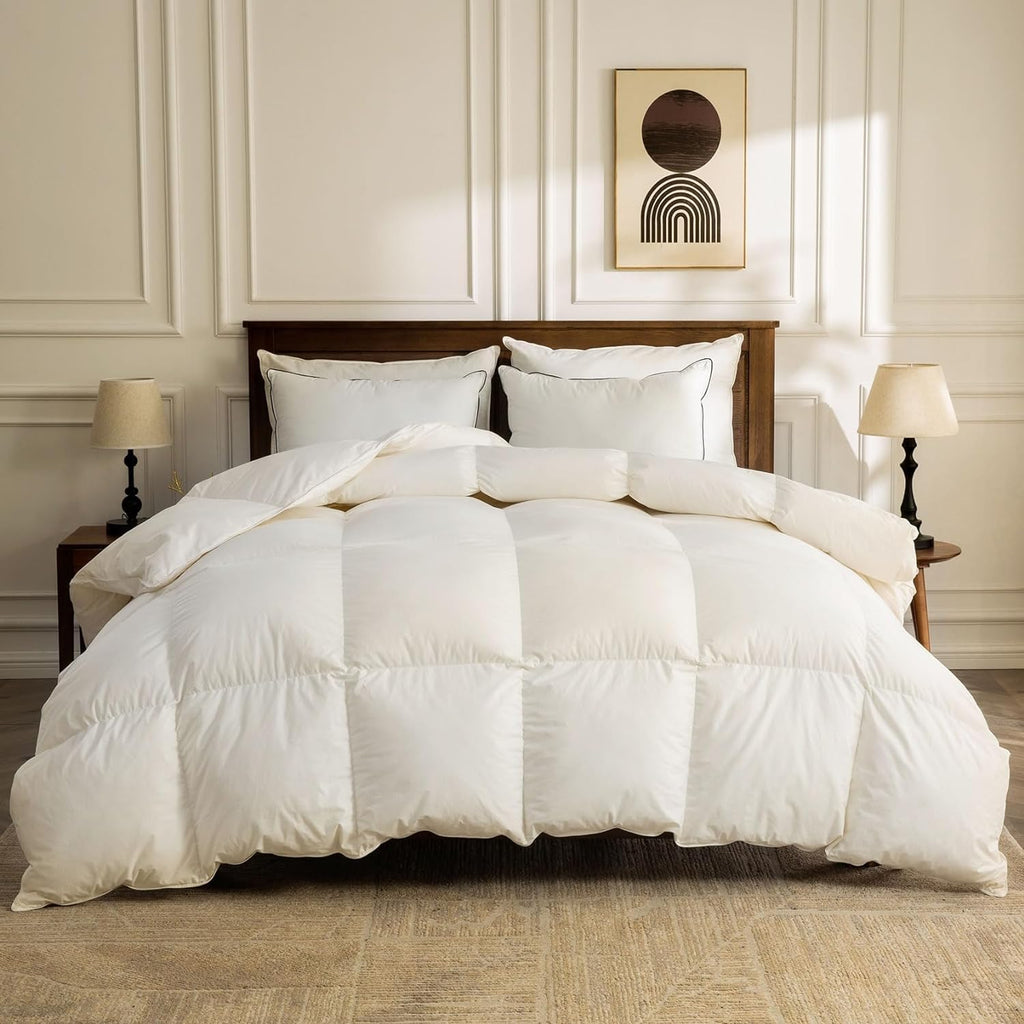 Lightweight Organic Feather Down Comforter King