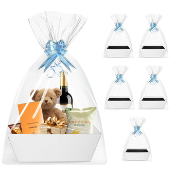 5pk Gift Wrap Boxes, Gift Basket empty, baskets for gifts empty