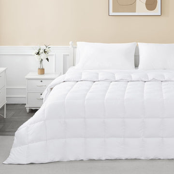 Oversized King Duvet Insert Comforter Down Alternative Filling Cotton Shell All Season Hypoallergeni