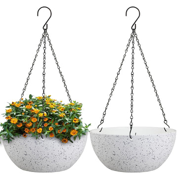 10 inch Hanging Planters for Indoor Plants, 2 Pack Hanging Baskets