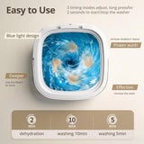 Portable Washing Machine, Mini Washer, 18L Upgraded with Spin Basket, Foldable Design Ideal for Apartment, portable