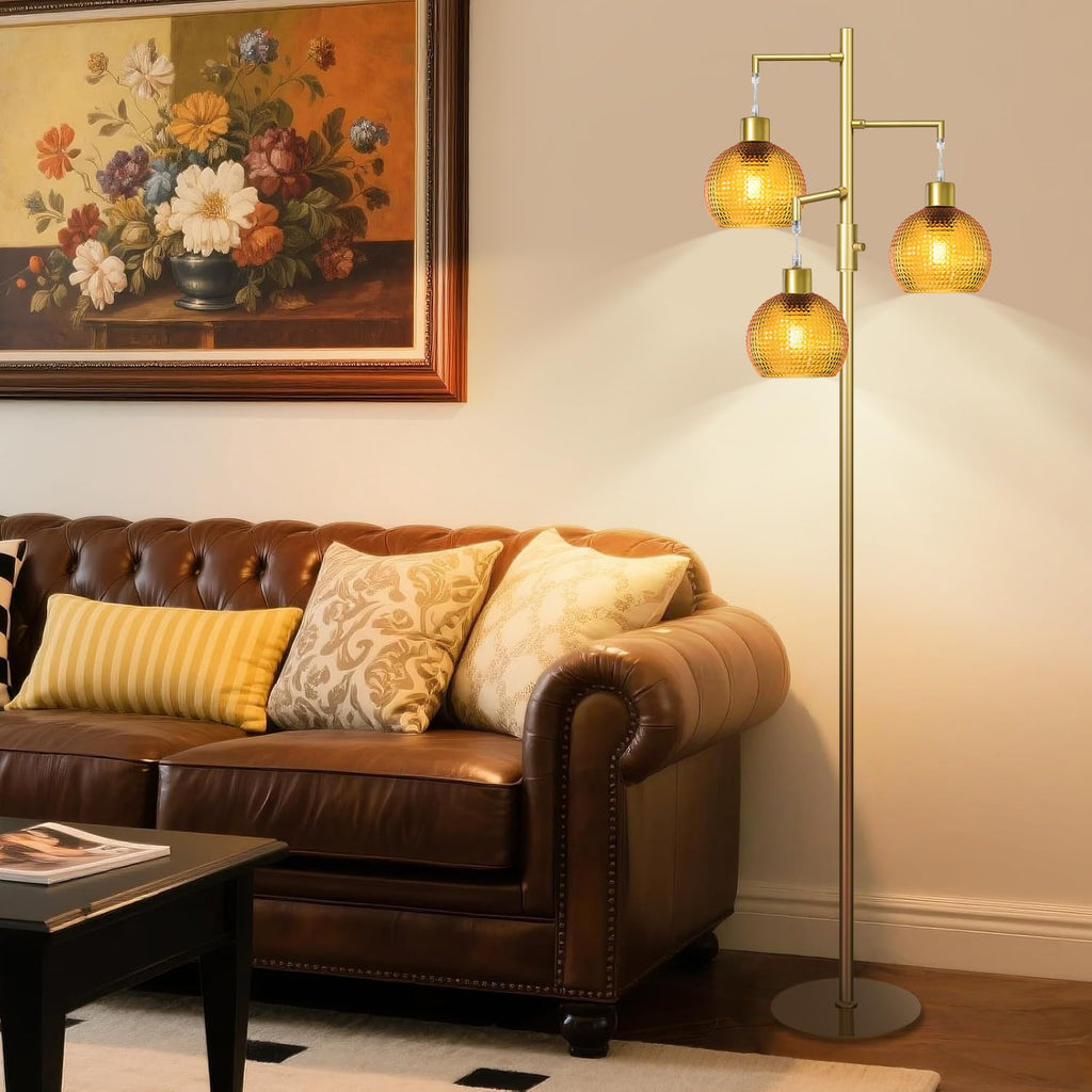 Modern Floor Lamp, Mid Century Standing Tree Lamps Dimmable
