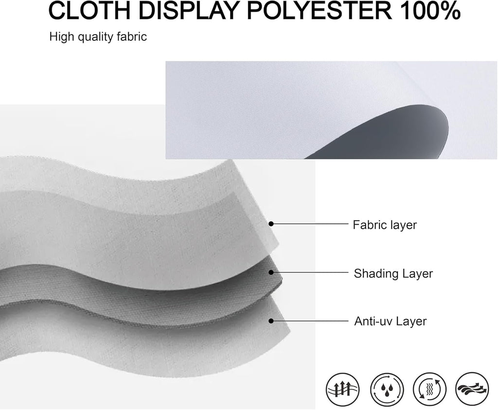 Roller Shades Cordless 100% Blackout Blinds for Windows and Doors, Pull Down Room Darkening Window Shades, Easy to Install for Home and Office, White, Fixed 75 Inches High, 20 Inches Width