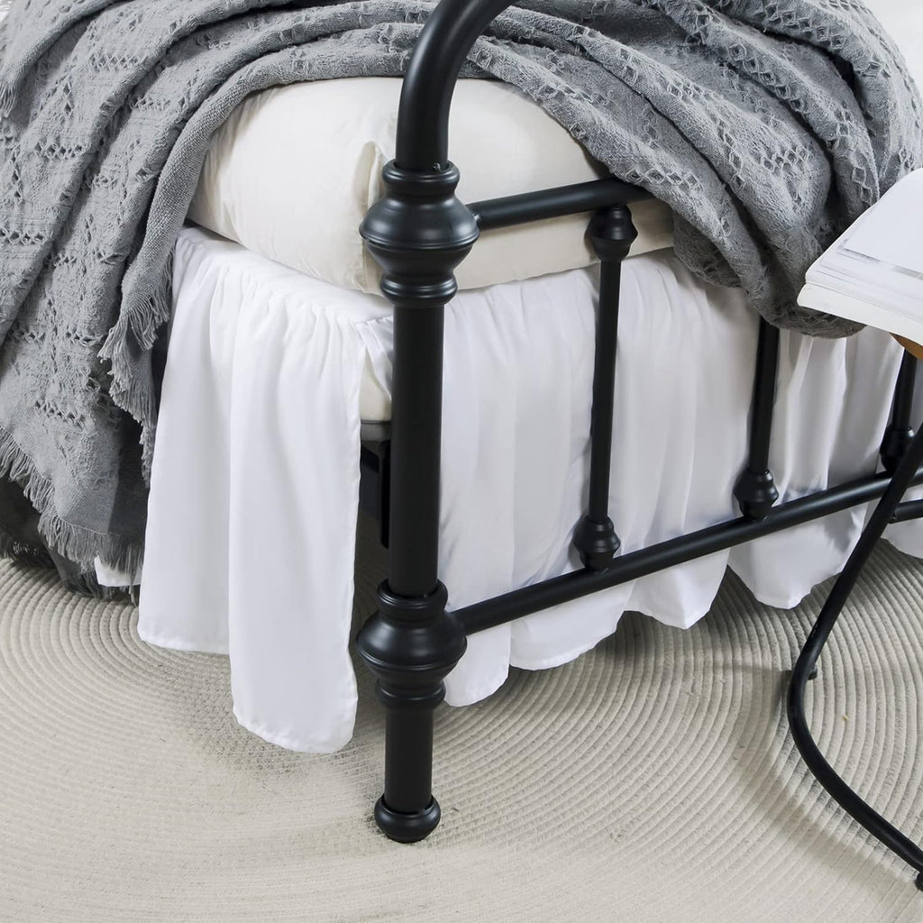 Bed Skirt Full Size Ruffled Bed Skirt with Split Corners