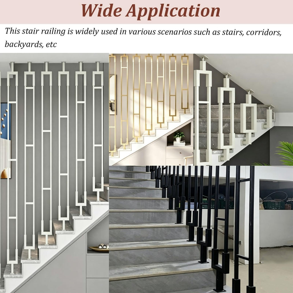 Indoor Stair to Ceiling Railing Kits, Strong Baluster Posts