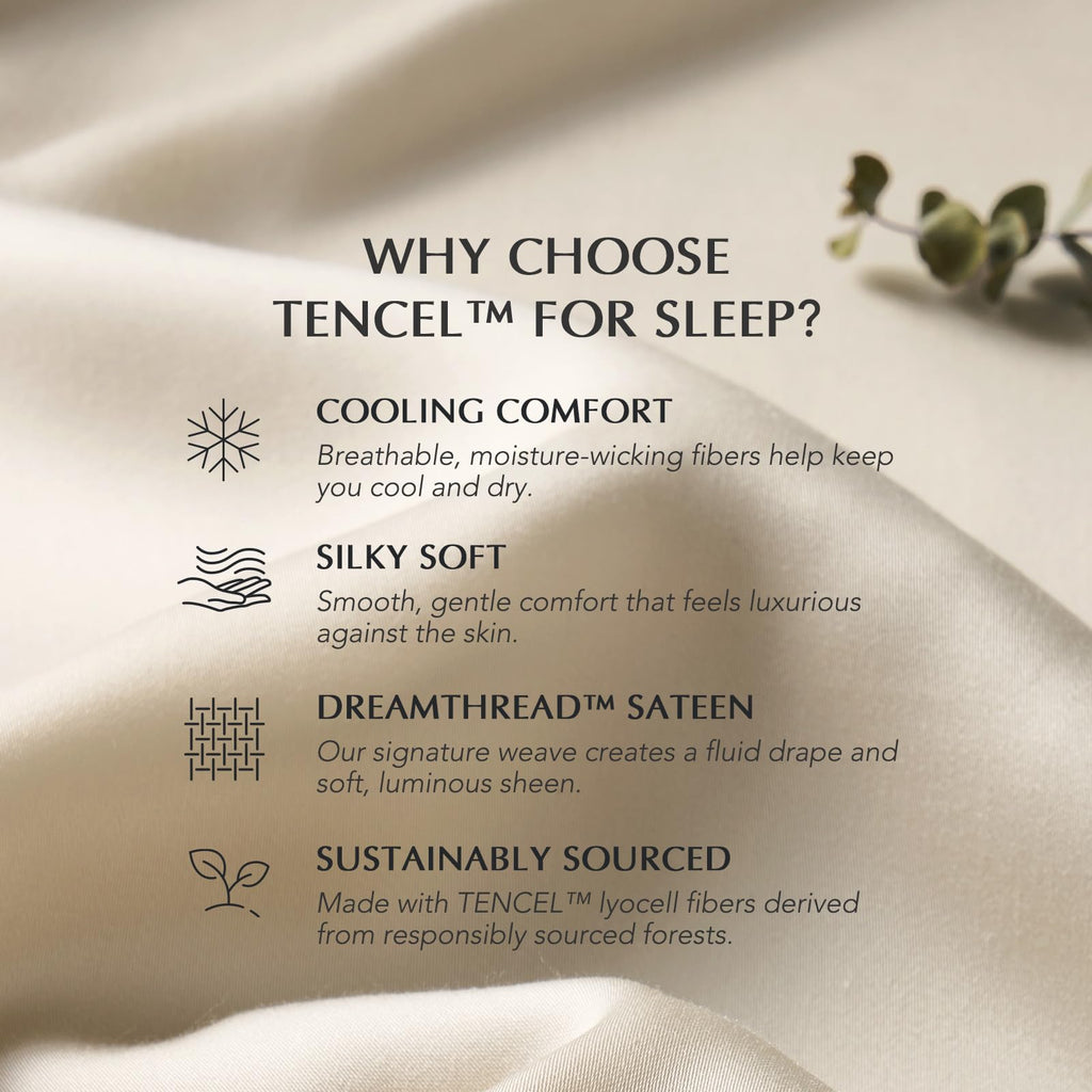 TencelTM Sheet Set, Breathable & Cooling, Cal.King, Bone