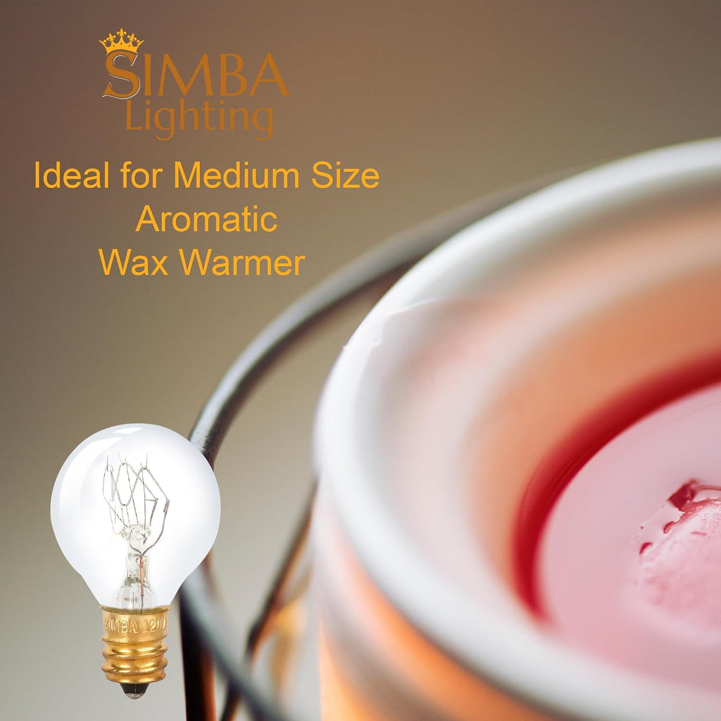Aromatic Wax Warmer G30 Round Bulb 25W E12 120V, 12 Pack