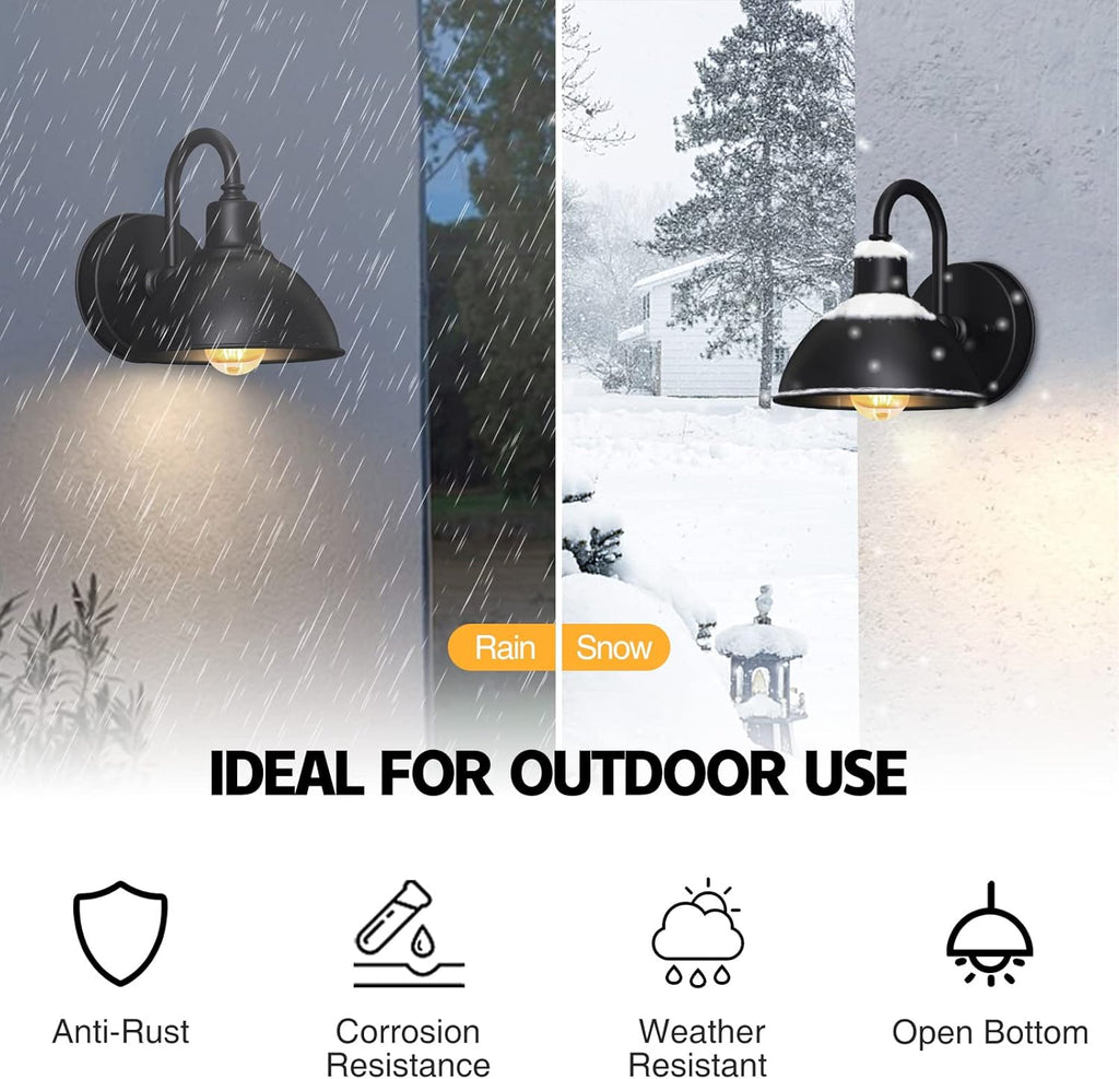 Barn Light Gooseneck Light- Small Farmhouse Outdoor Lighting