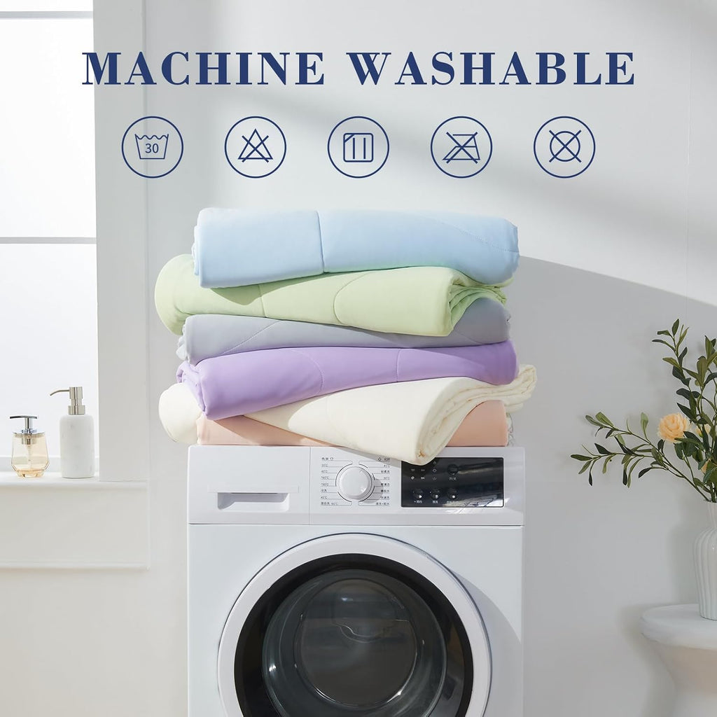 Cooling Comforter Queen Size, Double Sided Cold 90% Nylon Fabric Fabric Cooling Blanket for Hot Sleepers, Q-Max>0.5