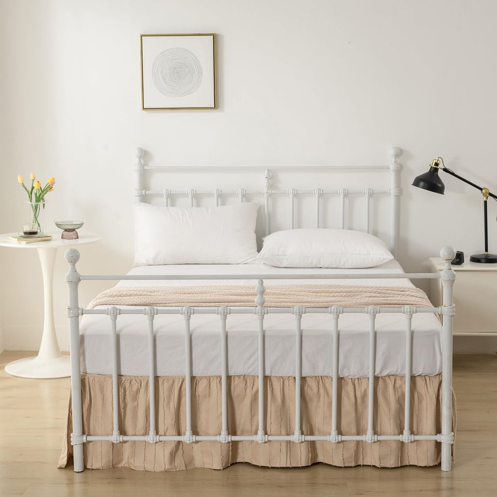 Dust Ruffle Bed Skirt, Queen Size Beds - 16 Inch Drop, Camel