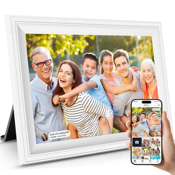 Smart White Digital Picture Frame WiFi Send Photos from Your Phone