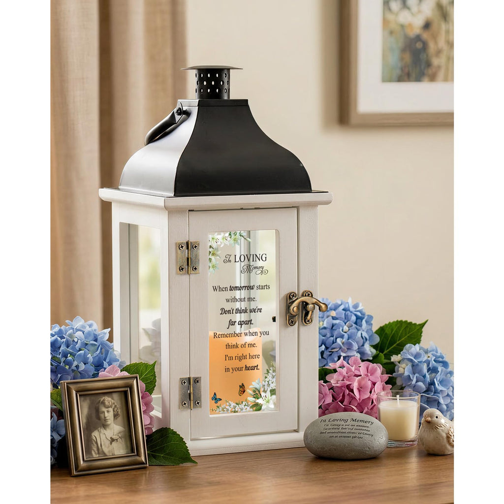 Memorial Lantern - Bereavement Sympathy Gifts for Loss of Loved One