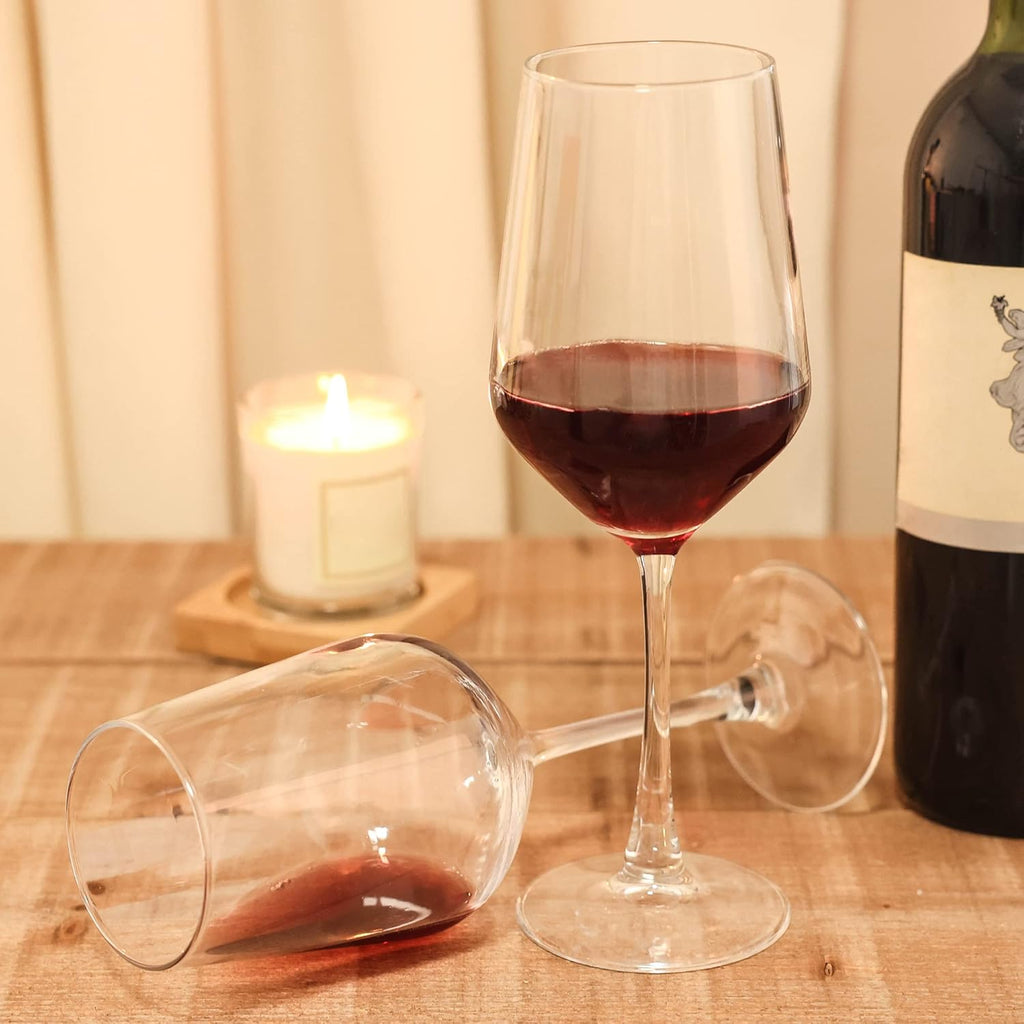 Wine Glasses Set of 6, 13 Oz Red or White Wine Glass with Stem, Perfect , Dishwasher Safe