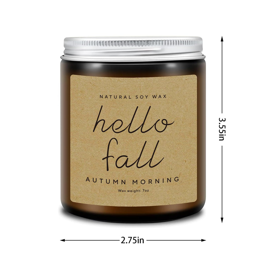 Fall Decorations - Fall Candles, Gifts for Women(Autumn Morning)