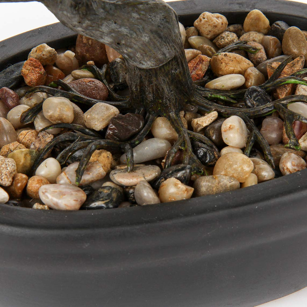 Artificial Bonsai Tree Juniper Faux Plants Indoor Small Fake Plants Decor with Ceramic Pots Table Office Desk