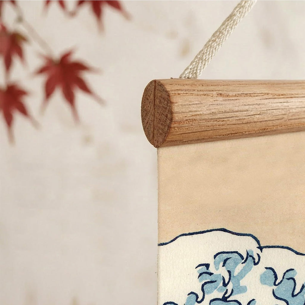 Traditional Japanese Scroll Wall Art - The Great Wave off Kanagawa