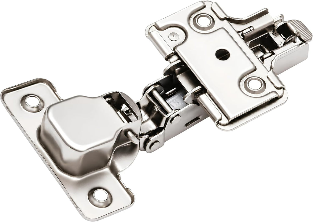 4-Pack Full Overlay Frameless Soft-Close European Hinges, 110° 3D Adjustable, Clip-On Concealed Kitchen Cabinet Door