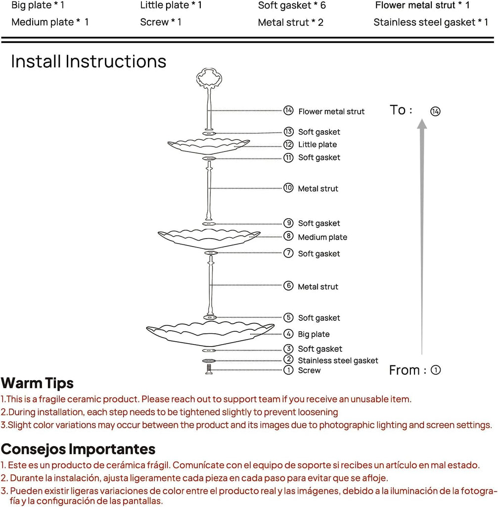 3 Tier Porcelain Cupcake Stand, Tiered Serving Cake Stand, Square White Embossed Dessert Stand, Weddings Parties