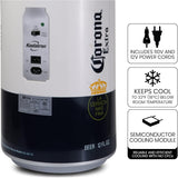 Corona Mini Fridge - Refrigerator for Bedroom Office, Portable Table Top Beverage Cooler, 12V 110V Refrigerador For