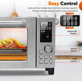 Bravo Pro Convection Air Fryer Toaster Oven Combo, 2025 New and Improved, 10-in-1, 50°-450°F Temp Controls, Quick &