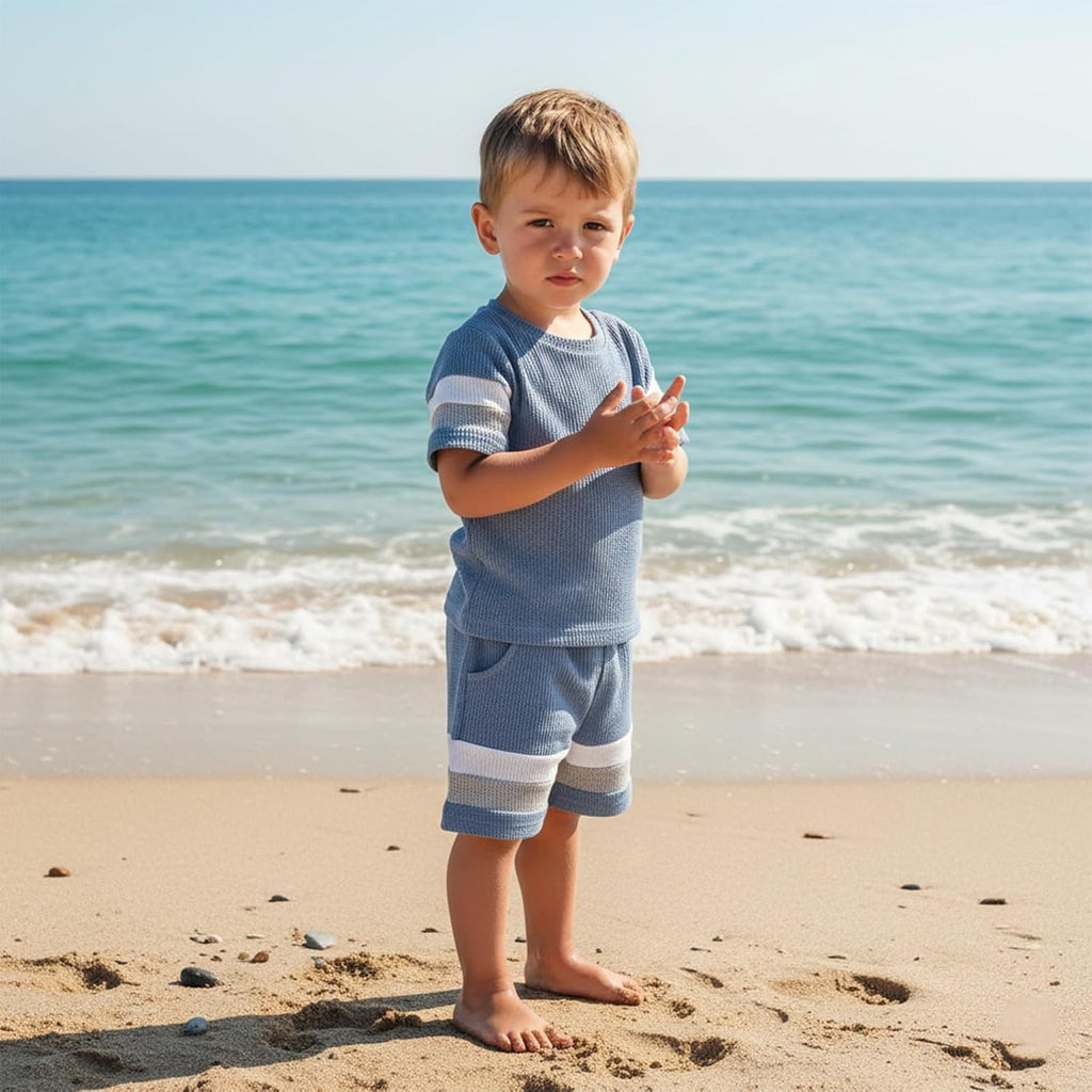 Toddler Baby Boy Summer Outfit Short Sleeve T Shirt Shorts Set 6 12 18 Baby Neutral Clothes
