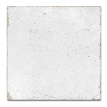 Vintage White 8x8 Porcelain Floor and Wall Tile, Matte Finish, Decorative Tile, Shower, Backsplash, Fireplace &