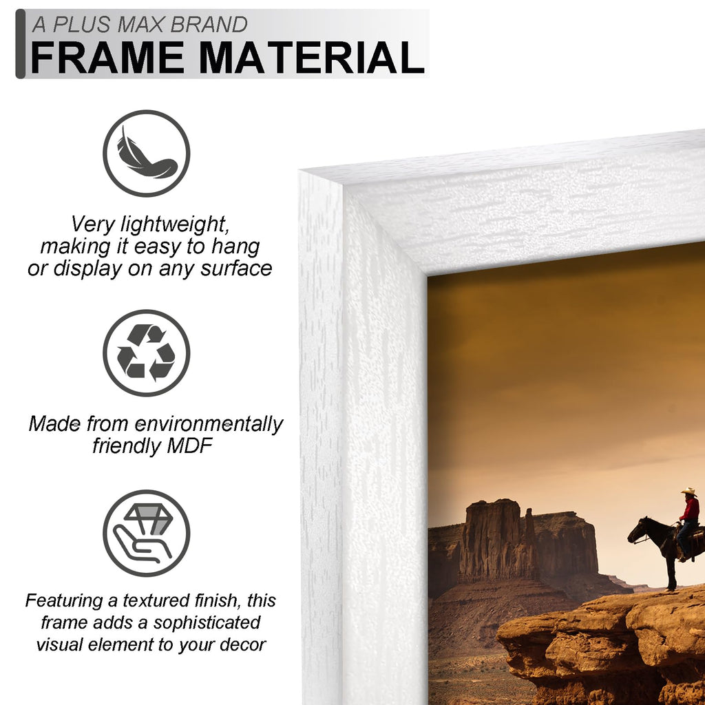 16x16 Picture Frame White Light Weight Wall Mount