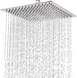 High Pressure Rain Shower Head, 304 Stainless Steel Large Rainfall Showerhead for Bathroom, Easy to Install