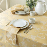 Harmony Scroll Woven Damask Fabric Tablecloth, Everyday, Parties, Special Occasions, Weddings and Ho
