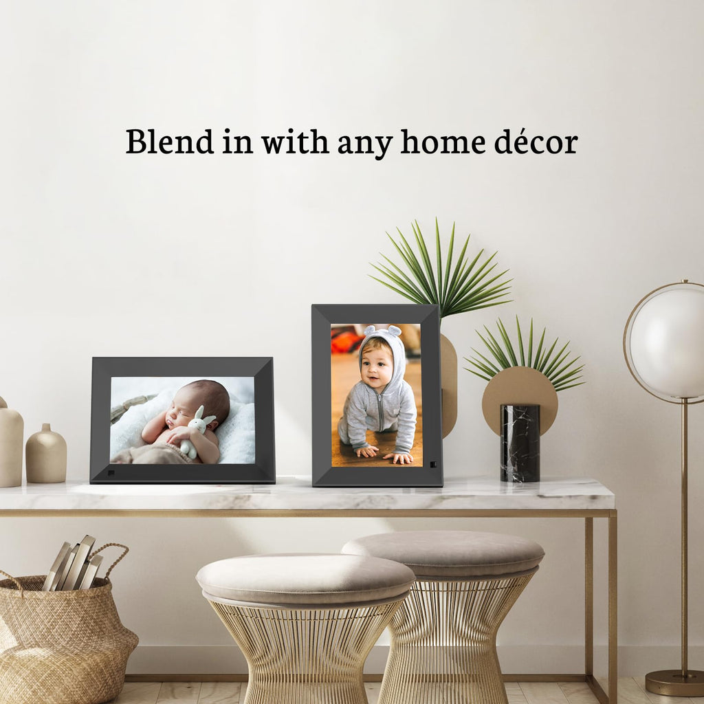 8" Digital Picture Frame, Touchscreen Small Display, 16GB