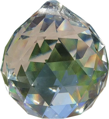 40mm Hanging Crystal Ball Prism Feng Shui Crystal for Positive Energy, Rainbow Maker, 2-Pack (40mm)