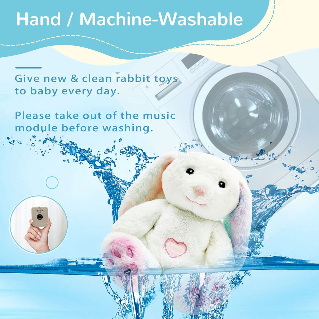 Baby Sleep Soother, Sound Machine,Noise Machine,Baby Shower Gifts Auto Off Timer,Soothe Rabbit Help Kids Go to Sleep