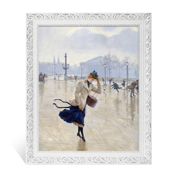 16x20 White Canvas Frame for Modern Landscape Painting Wall Art