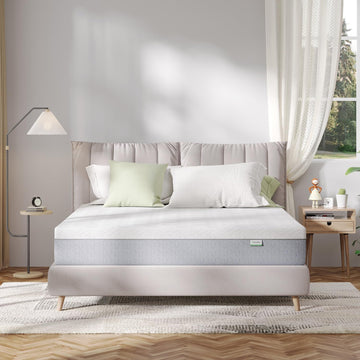 Queen Mattress, 10 Inch Gel Memory Foam Queen Size Mattress for Cool Night & Pressure Relief, Medium Plush Bed