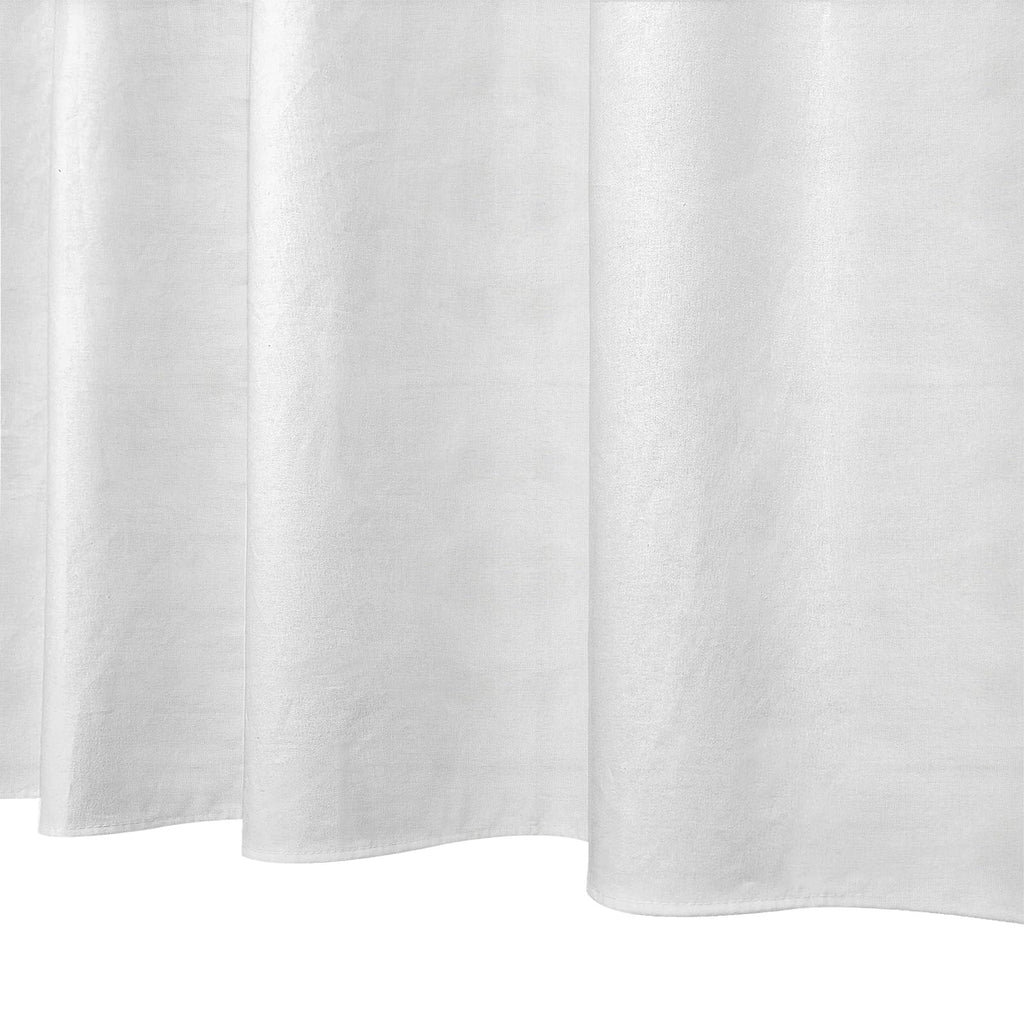 Stall Cotton Fabric 60 x 84 inch, Small Shower Curtains, Narrow White Linen Textured Heavy Duty Hotel Luxury Washable