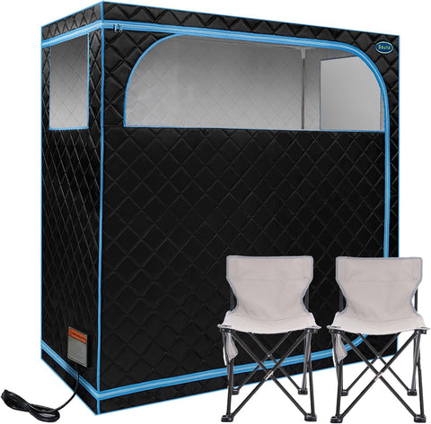 2 Person Infrared Sauna | Full Size Portable Sauna Tent | FAR Infrared Sauna for Home, 1,350watt