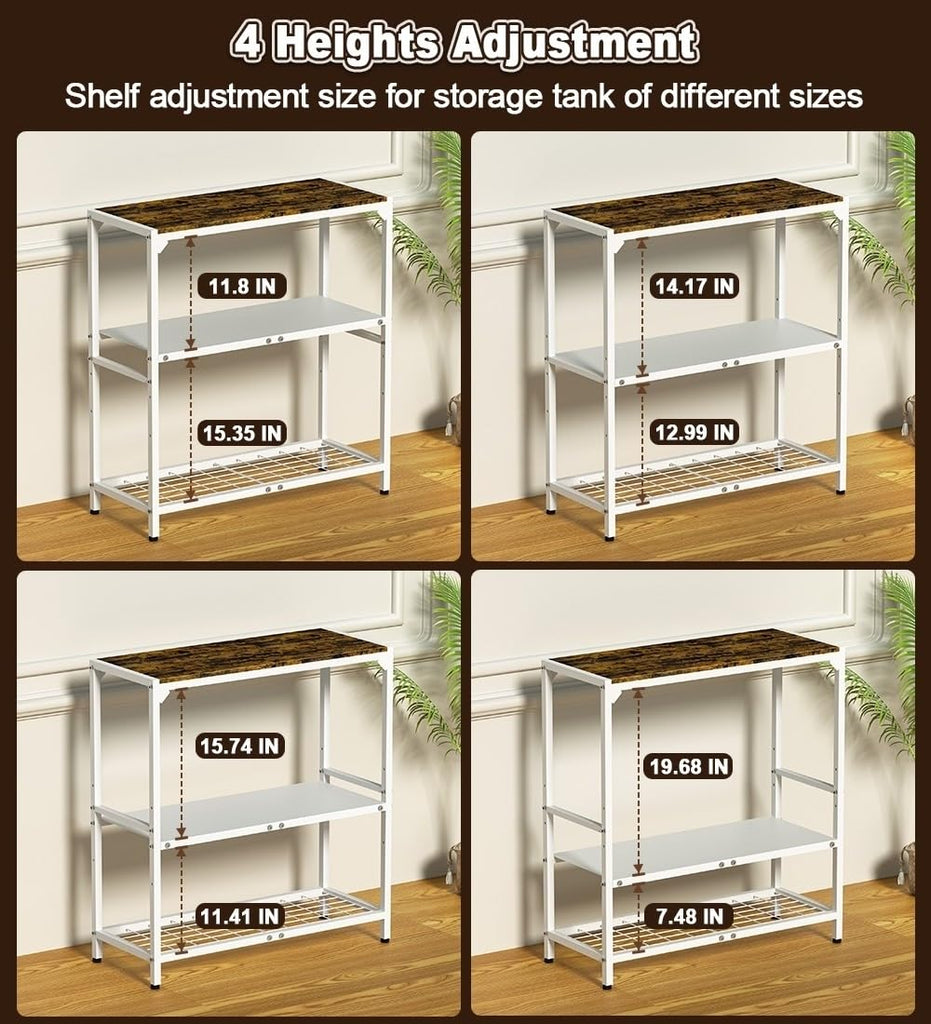 20-30 Gallon Aquarium Stand with 3-Tier Adjustable Storage Shelf