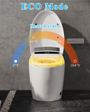 TOTTE Smart Toilet with Bidet Built-in, Auto Open/Close Lid