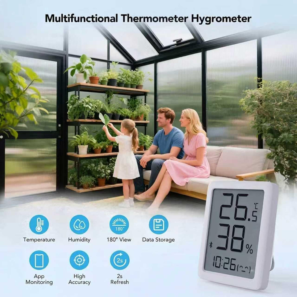 6x4FT Greenhouse with Hygrometer, Windproof Warm Plant Green Houses