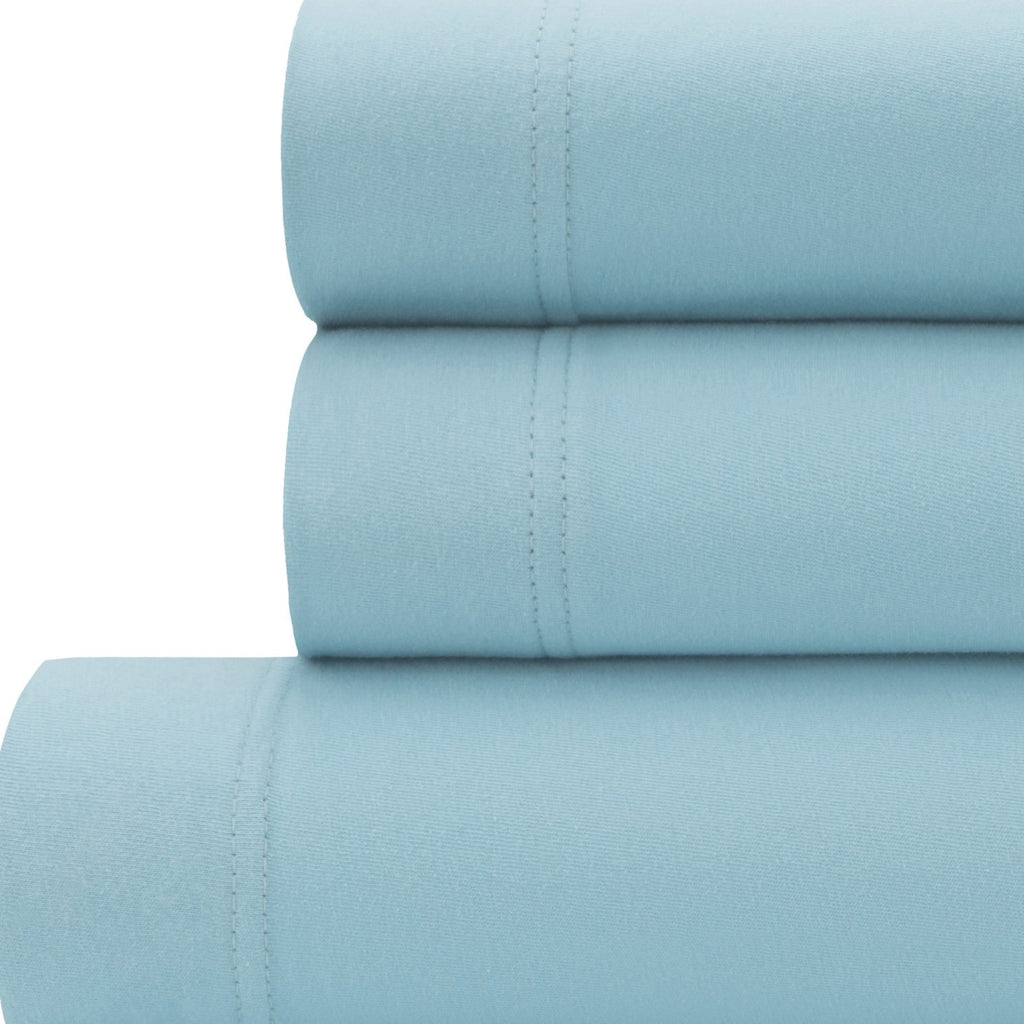 Easy Fit Jersey Sheet Set - Extra Soft 100% Cotton, Breathable Bed Sheets, 150 GSM Deep Pocket Comfortable & Durable