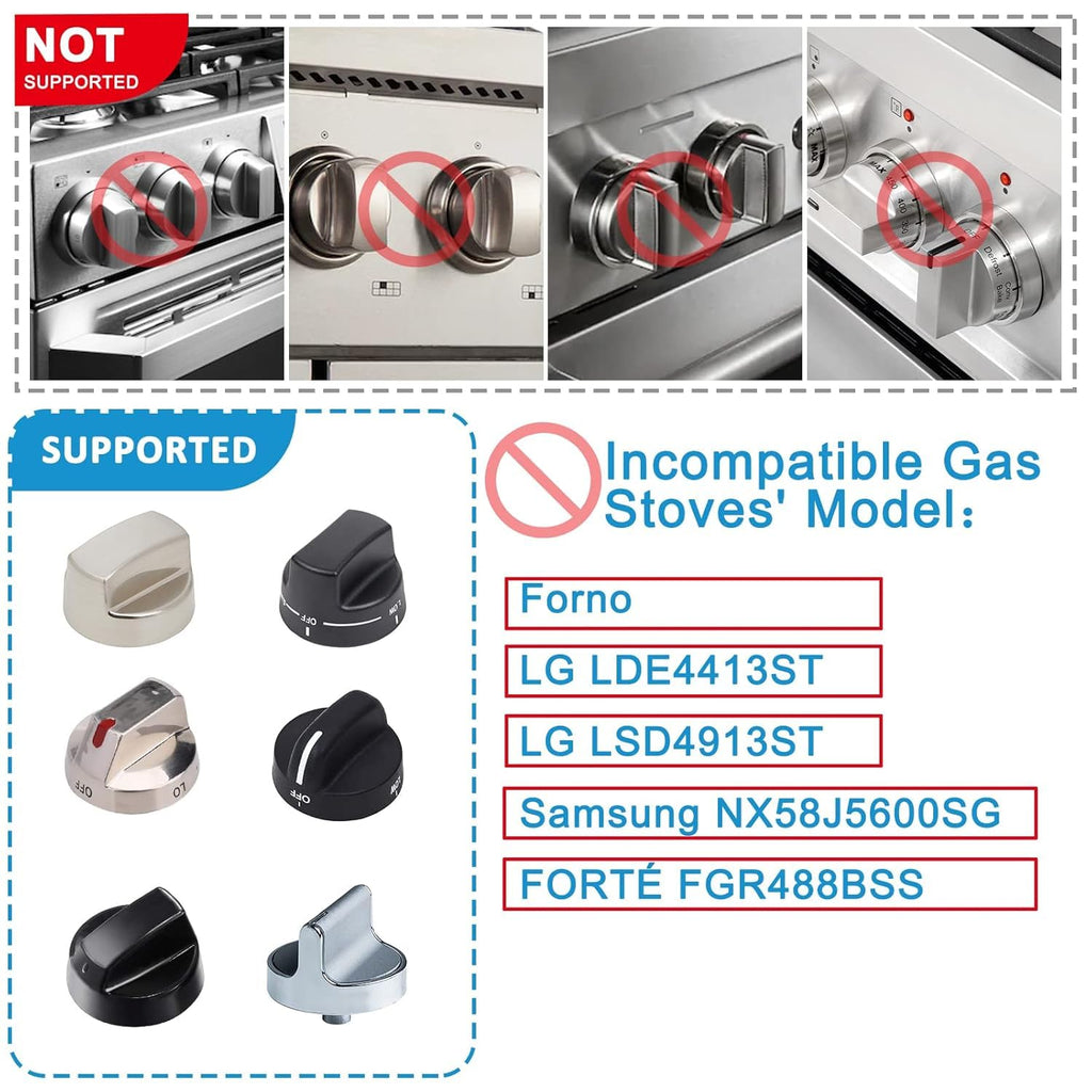 Gas Stove Knob Safety Covers | Oven Lock Baby Proofing - Heat Resistant