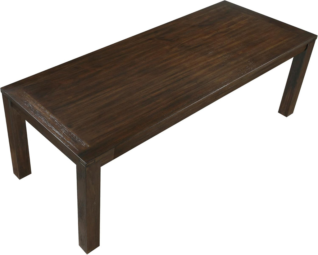 79" Dining Table for 8, Modern Rectangular Dining Room Table, Solid Acacia Wood Dining Table, Modern Wood Table with