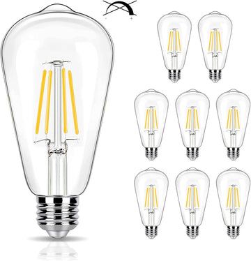 LED Edison Bulbs 40W Equivalent, 3000K Warm White, Non-Dim