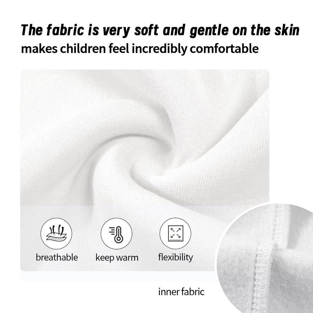 Girls Boys 2 Piece Tracksuit Athletic Sweatsuits Sets,White