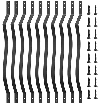 26 Pack Deck Balusters, 36"X1" Metal Spindles with Black Screws