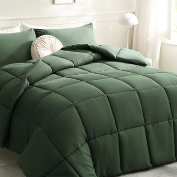 Comforters King Size, Green Duvet Insert, Lightweight Quilt